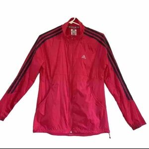 Adidas Running Response Jacket Women's Small Pink Athletic Mesh Breathable